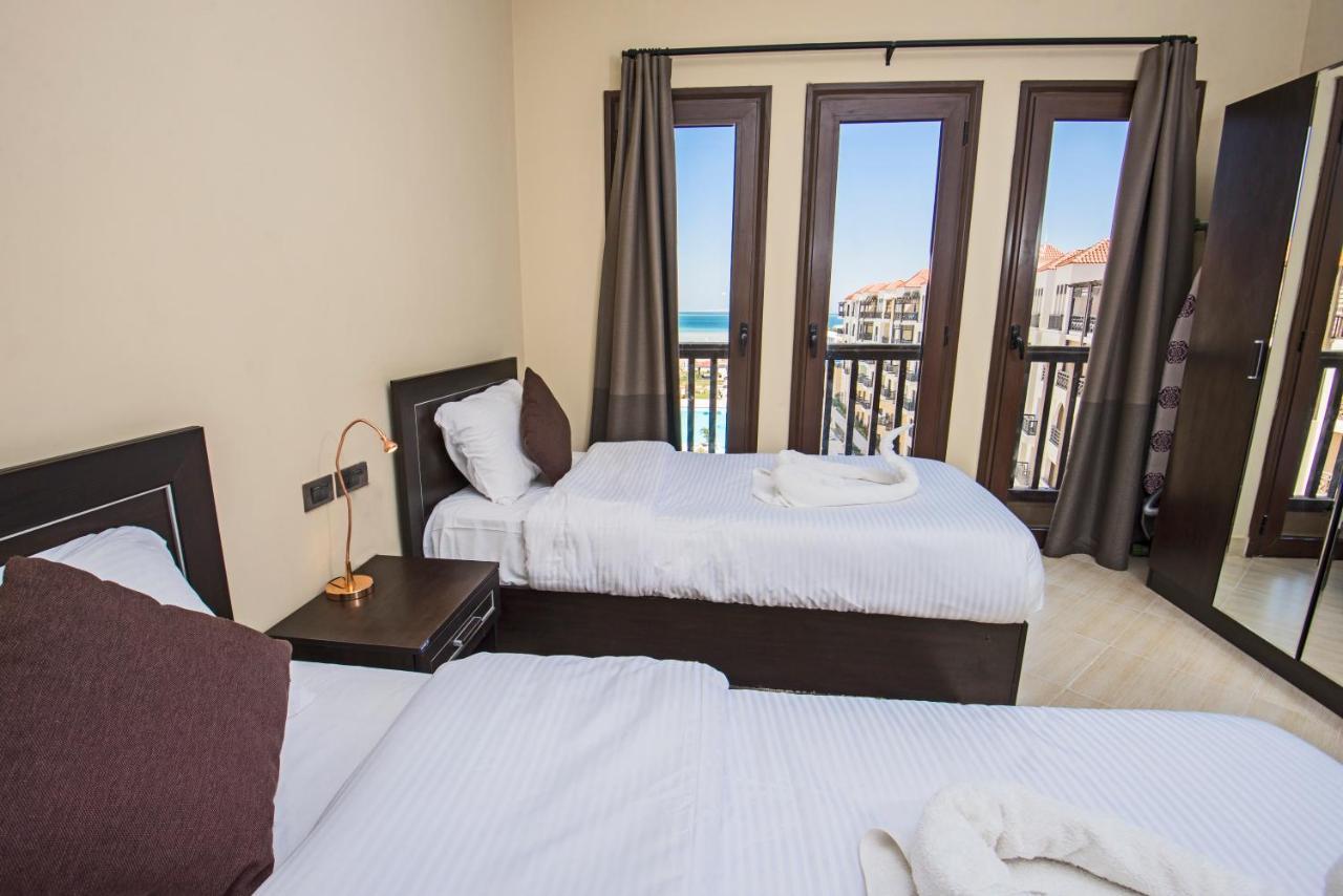 Premium Sea View 2 Bedrooms 2 Bathrooms Apartment Located Within Gravity Hotel & Aquapark フルガダ エクステリア 写真